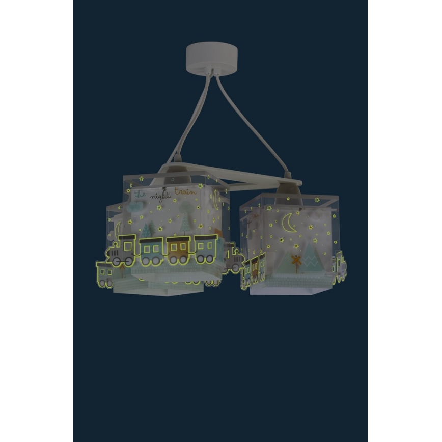 Dalber D-63534 - Candeeiro de criança TRAIN 3xE27/60W/230V
