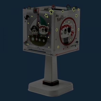 Dalber D-74551 - Candeeiro de mesa de criança PIRATES 1xE14/40W/230V