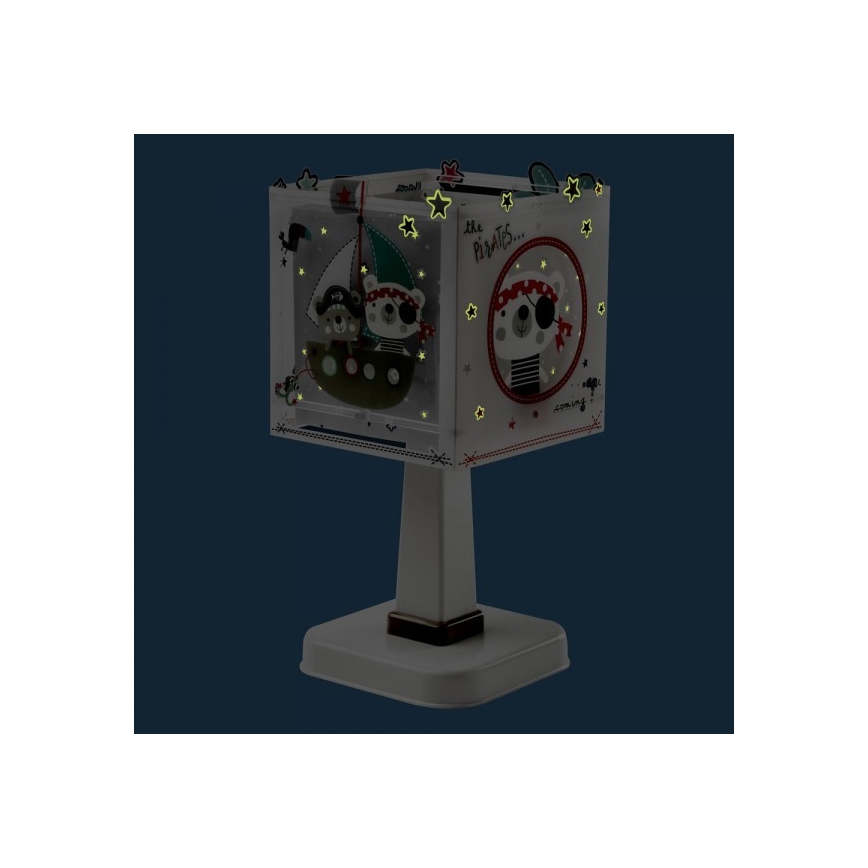 Dalber D-74551 - Candeeiro de mesa de criança PIRATES 1xE14/40W/230V