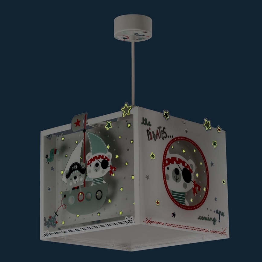 Dalber D-74552 - Candelabro de criança PIRATES 1xE27/60W/230V