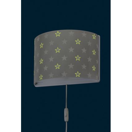 Dalber D-81218E - Luz de parede de criança STARS 1xE27/60W/230V