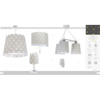 Dalber D-81218E - Luz de parede de criança STARS 1xE27/60W/230V