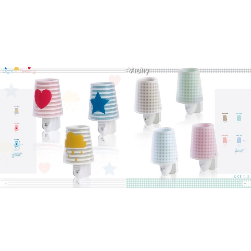 Dalber D-92192 - Luz noturna LED LIGHT FEELING 1xE14/0,5W/230V