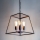 Där Lighting ACA8622 - Lustre com corrente ACADEMY 4xE27/60W/230V preto