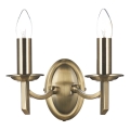 Där Lighting AMB0975 - Aplique de parede AMBASSADOR 2xE14/40W/230V latão