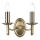 Där Lighting AMB0975 - Aplique de parede AMBASSADOR 2xE14/40W/230V latão