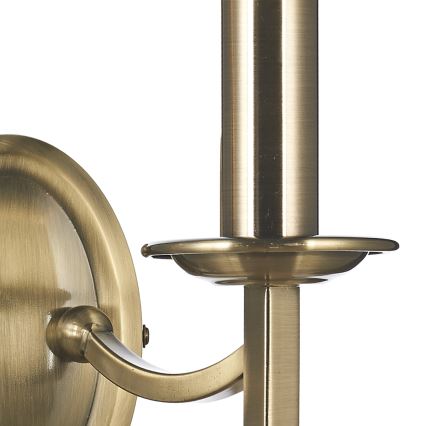 Där Lighting AMB0975 - Aplique de parede AMBASSADOR 2xE14/40W/230V latão