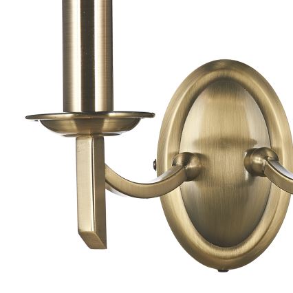 Där Lighting AMB0975 - Aplique de parede AMBASSADOR 2xE14/40W/230V latão