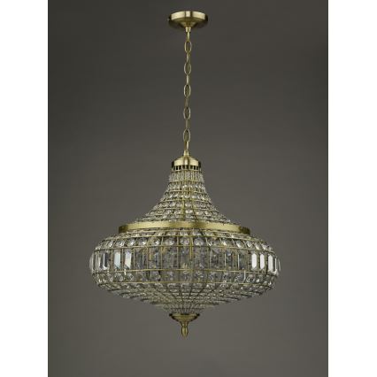 Där Lighting ASM0675 - Lustre com corrente ASMARA 6xE14/40W/230V latão
