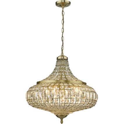 Där Lighting ASM0675 - Lustre com corrente ASMARA 6xE14/40W/230V latão