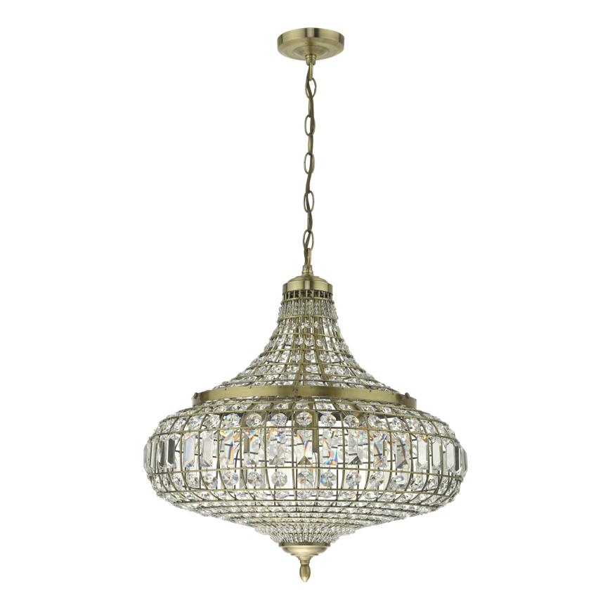 Där Lighting ASM0675 - Lustre com corrente ASMARA 6xE14/40W/230V latão