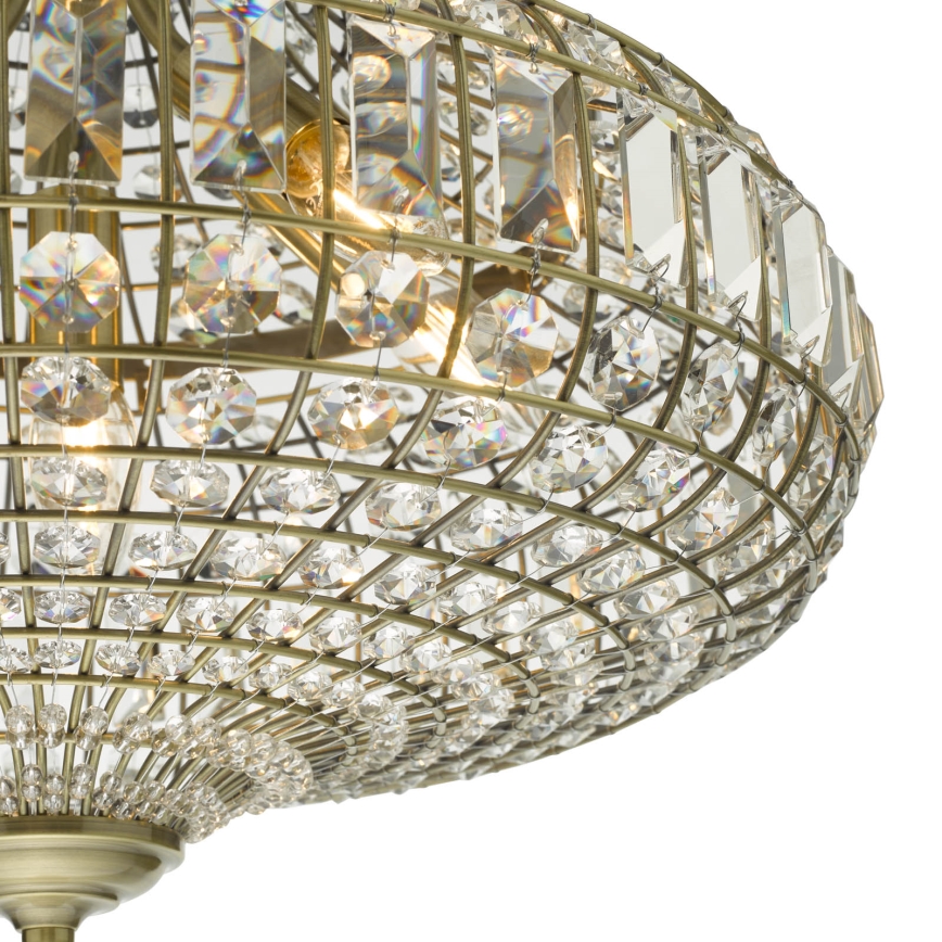 Där Lighting ASM0675 - Lustre com corrente ASMARA 6xE14/40W/230V latão