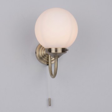 Där Lighting BAR0775 - Aplique de parede para casa de banho BARCLAY 1xE14/40W/230V IP44 latão