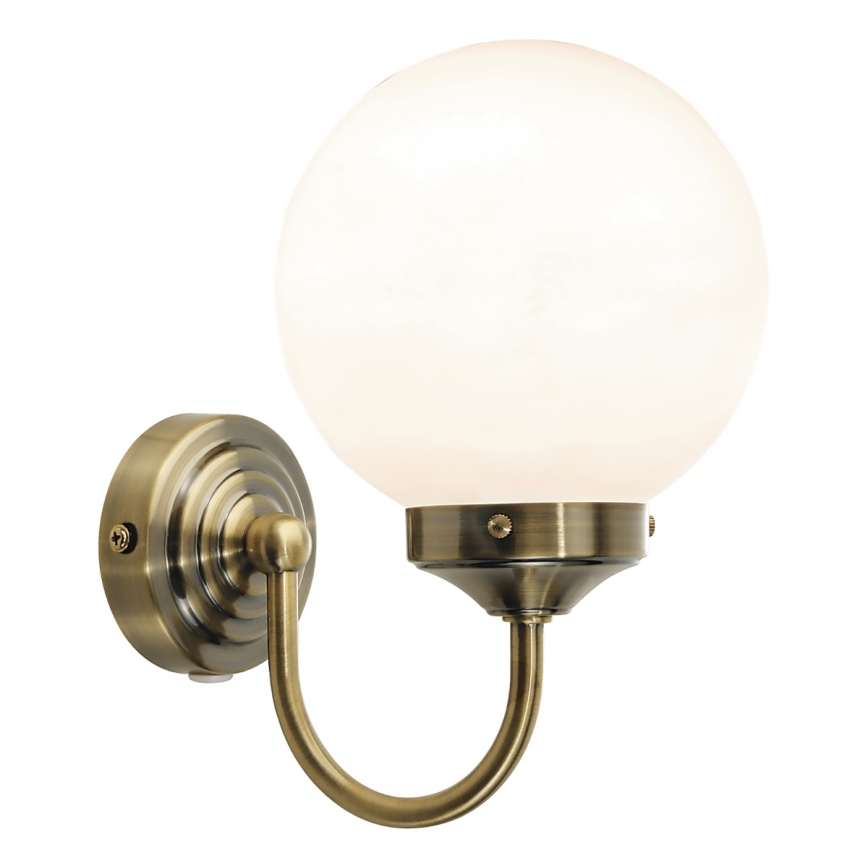 Där Lighting BAR0775 - Aplique de parede para casa de banho BARCLAY 1xE14/40W/230V IP44 latão