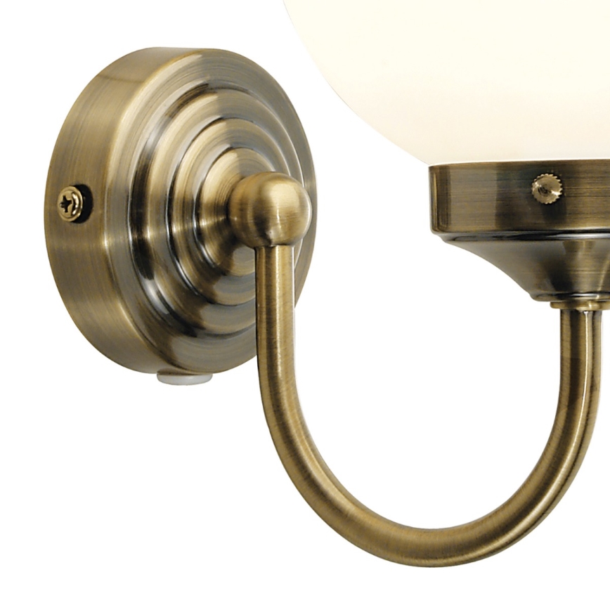 Där Lighting BAR0775 - Aplique de parede para casa de banho BARCLAY 1xE14/40W/230V IP44 latão
