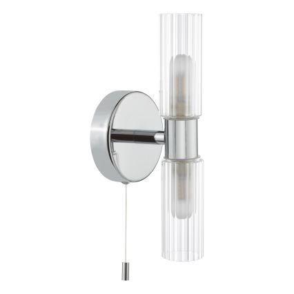 Där Lighting BOL0950 - Aplique de parede para casa de banho BOLTON 2xG9/5W/230V IP44 cromado brilhante