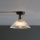 Där Lighting BOY0175 - Candeeiro de tecto BOYD 1xE27/60W/230V Ø 25 cm latão/vidro transparente