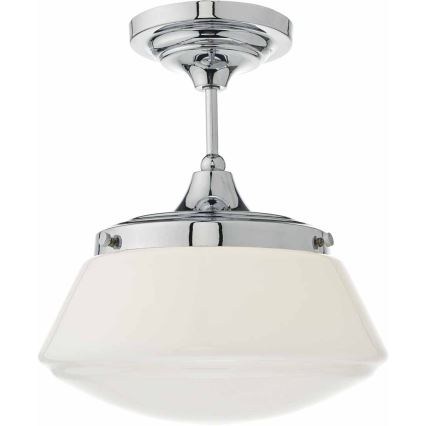 Där Lighting CAD0150 - Candeeiro de tecto para casa de banho CADEN 1xE27/60W/230V IP44 cromo brilhante
