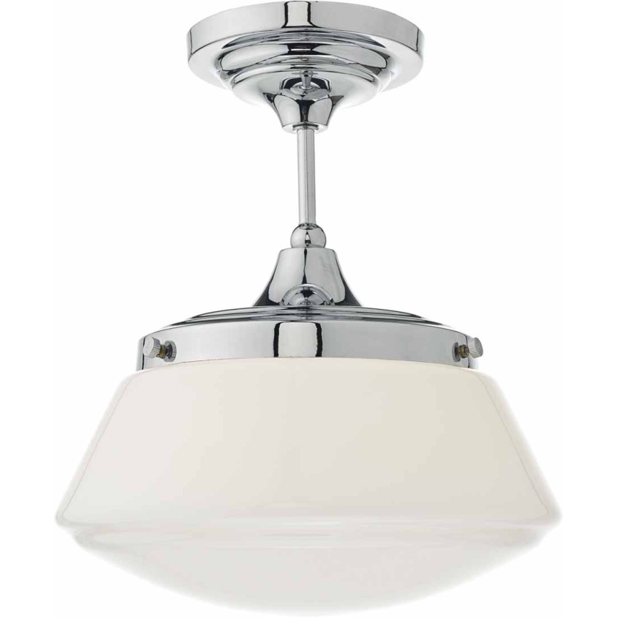 Där Lighting CAD0150 - Candeeiro de tecto para casa de banho CADEN 1xE27/60W/230V IP44 cromo brilhante
