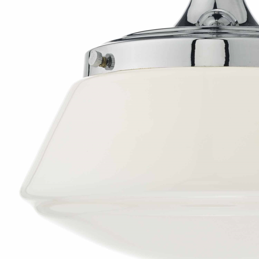 Där Lighting CAD0150 - Candeeiro de tecto para casa de banho CADEN 1xE27/60W/230V IP44 cromo brilhante