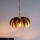 Där Lighting CAR0135 - Lustre suspenso CARA com corrente, 1xE27/60W/230V, dourado