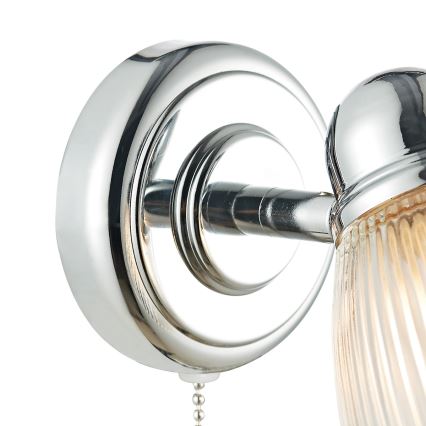 Där Lighting CED0738 - Aplique de parede para casa de banho CEDRIC 1xG9/25W/230V IP44 cromado brilhante