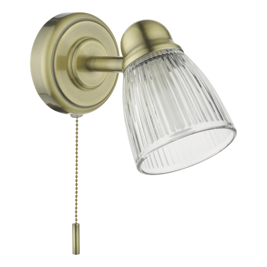 Där Lighting CED0775 - Aplique de parede para casa de banho CEDRIC 1xG9/25W/230V IP44 latão