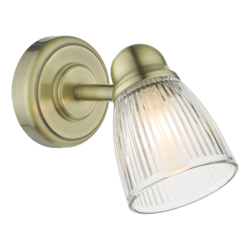 Där Lighting CED0775 - Aplique de parede para casa de banho CEDRIC 1xG9/25W/230V IP44 latão