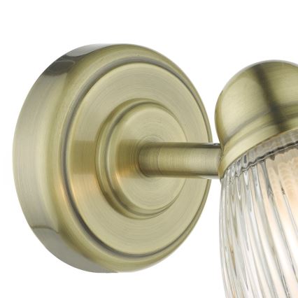 Där Lighting CED0775 - Aplique de parede para casa de banho CEDRIC 1xG9/25W/230V IP44 latão