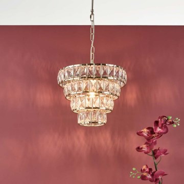 Där Lighting CER0135 - Lustre com corrente CERYS 1xE27/60W/230V dourado