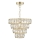 Där Lighting CER0135 - Lustre com corrente CERYS 1xE27/60W/230V dourado