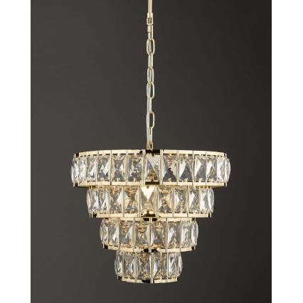 Där Lighting CER0135 - Lustre com corrente CERYS 1xE27/60W/230V dourado