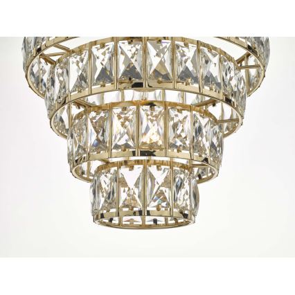 Där Lighting CER0135 - Lustre com corrente CERYS 1xE27/60W/230V dourado