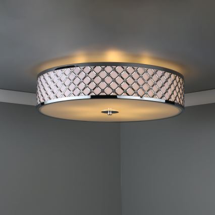 Där Lighting CIV5050 - Luminária de teto CIVIC 5xE14/60W/230V Ø 50 cm cromado brilhante