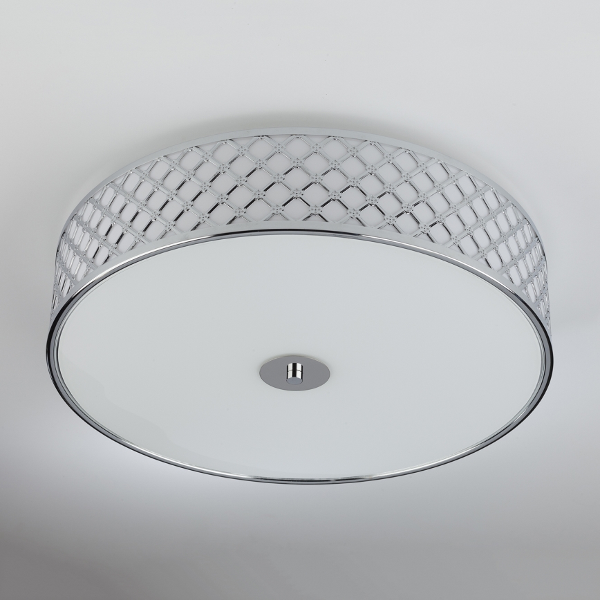 Där Lighting CIV5050 - Luminária de teto CIVIC 5xE14/60W/230V Ø 50 cm cromado brilhante