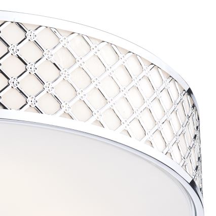 Där Lighting CIV5050 - Luminária de teto CIVIC 5xE14/60W/230V Ø 50 cm cromado brilhante