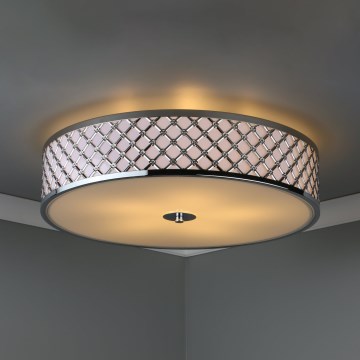 Där Lighting CIV5050 - Luminária de teto CIVIC 5xE14/60W/230V Ø 50 cm cromado brilhante