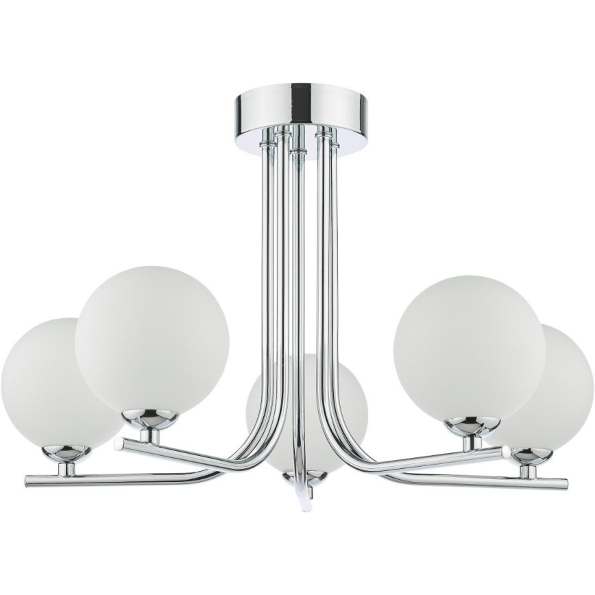 Där Lighting CRA5450-02 - Lustre em haste CRADLE 5xG9/25W/230V cromado brilhante