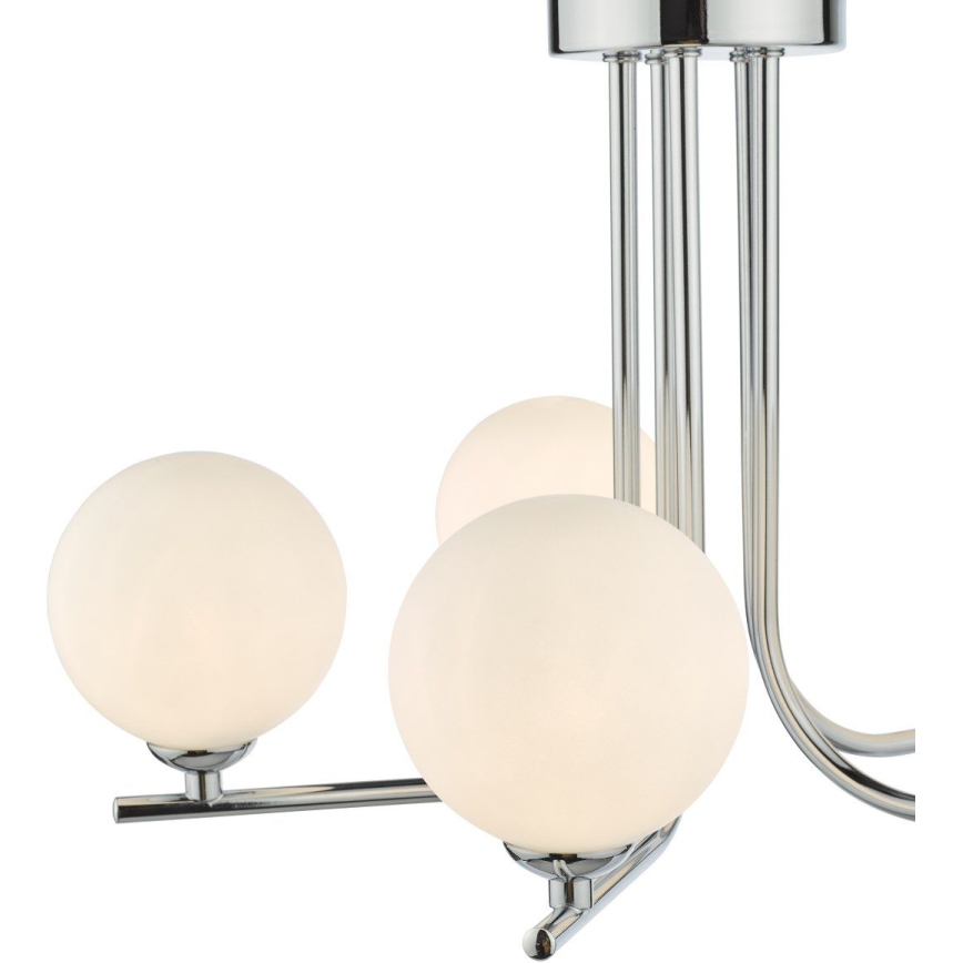 Där Lighting CRA5450-02 - Lustre em haste CRADLE 5xG9/25W/230V cromado brilhante