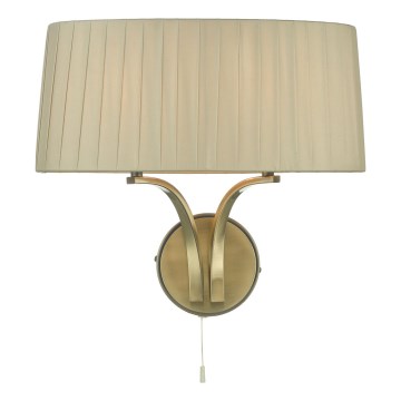 Där Lighting CRI0929 - Aplique de parede CRISTIN 2xE14/40W/230V latão/taupe