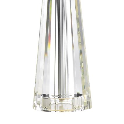 Där Lighting CYP4208 - Candeeiro de mesa CYPRUS 1xE27/60W/230V creme/transparente