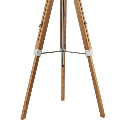 Där Lighting EAS4943 - Candeeiro de pé EASEL 1xE27/60W/230V castanho