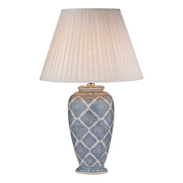Där Lighting ELY4223 - Candeeiro de mesa ELY 1xE27/60W/230V azul