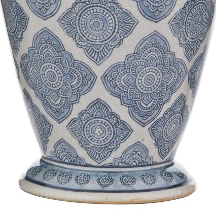 Där Lighting ELY4223 - Candeeiro de mesa ELY 1xE27/60W/230V azul