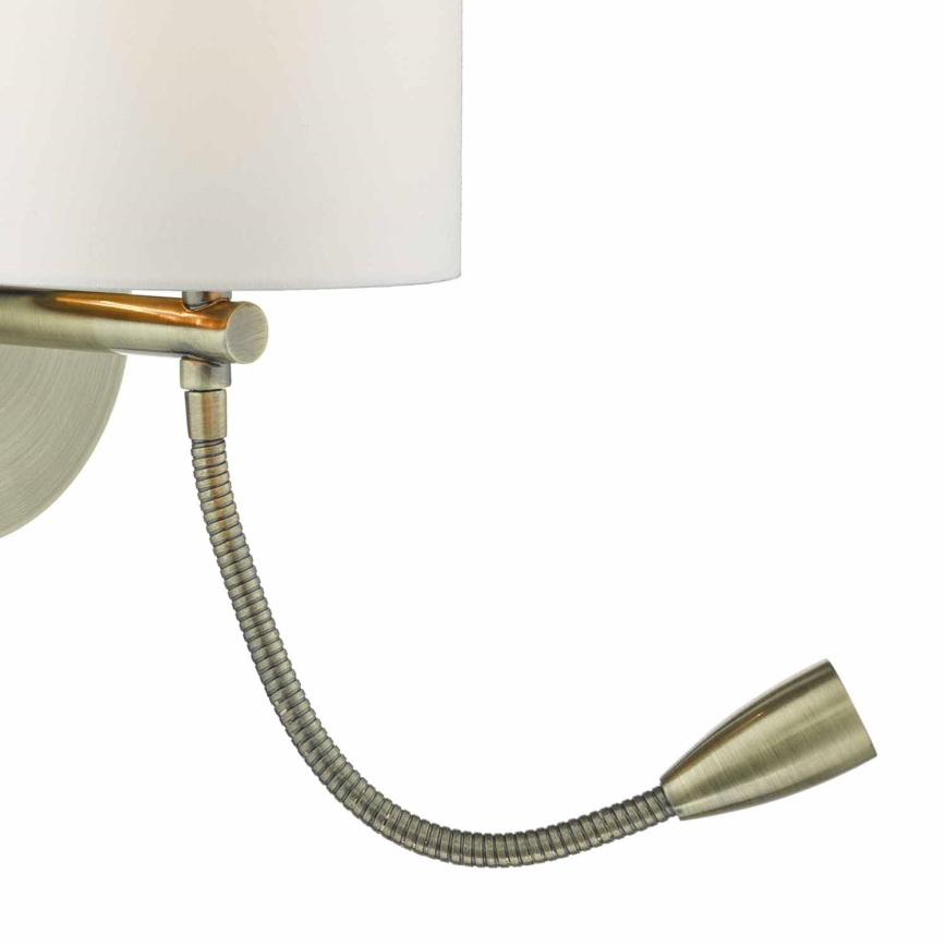 Där Lighting FET0775 - Aplique de parede LED FETA 1xE27/60W/230V + LED/1W latão