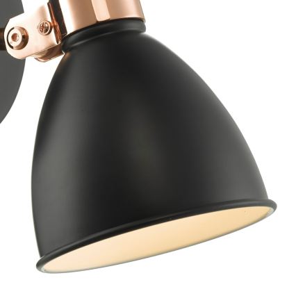 Där Lighting FRE0722 - Spot de parede FREDERICK 1xE14/40W/230V preto