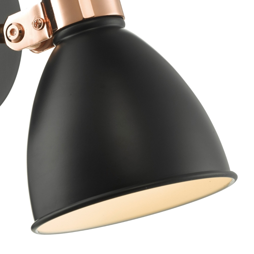 Där Lighting FRE0722 - Spot de parede FREDERICK 1xE14/40W/230V preto