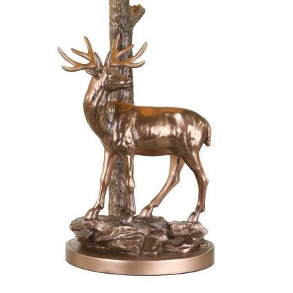 Där Lighting GUL5545-X - Candeeiro de mesa GULLIVER 1xE27/60W/230V bege/bronze