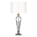 Där Lighting HIN4208 - Candeeiro de mesa HINTON 1xE27/60W/230V branco/cromado brilhante