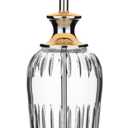 Där Lighting HIN4208 - Candeeiro de mesa HINTON 1xE27/60W/230V branco/cromado brilhante